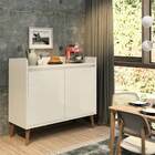 Balcão Buffet Retrô Delta 2 Portas Off White - Moveisaqui