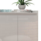 Balcao Buffet Retrô Delta 3 Portas Branco Gloss - Moveisaqui