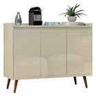 Balcao Buffet Retrô Delta 3 Portas Off White - Moveisaqui