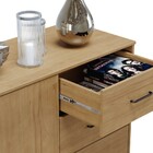 Balcão Buffet Sala De Jantar 150cm 2 Portas 3 Gavetas Mirad F