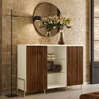 Balcão Buffet Sala De Jantar Metta M20 Palisandro/off White -