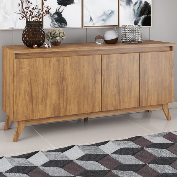 Balcão Buffet Stylo 4 Portas Seda - Viero Móveis