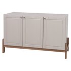 Balcão Buffet Vênus Em E 136cm Mdf Natural/fendi Natural/fendi