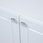 Balcão Buffet Vênus Em Madeira Maciça E Mdf Natural/branco