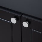 Balcão Buffet Vênus Em Madeira Maciça E Mdf Natural/preto