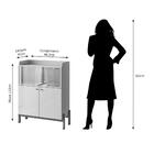 Balcão Buffet Vidro Reflecta 3 Portas Cloe Cimol