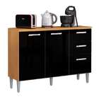 Balcão C/ Tampo 3 Portas E 2 Gavetas Lavinia-poquema - Damasc