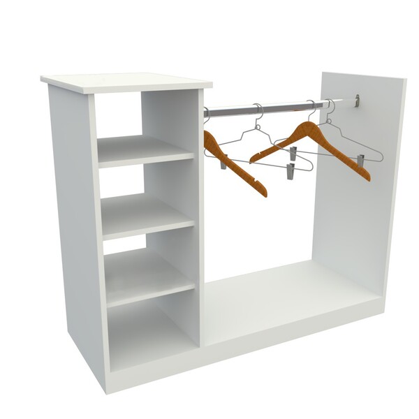 Balcão Cabideiro Central M3 (arara  Expositor  Roupa  Organiz