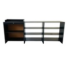 Balcão Caixa + 2 Expositores Lojas E Comércios Preto - Suprem