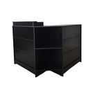 Balcão Caixa + Recepção 100% Mdf Preto - Suprema Móveis