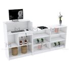 Balcão Caixa Atendimento 220cm 100% Mdf M200.b (loja)