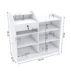 Balcão Caixa Com Fundo Fechado M306.b (caixa, Atendente, Vend