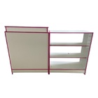 Balcão Caixa E Balcão Vitrine Expositor Com Fita Rosa Para Lo