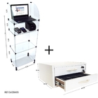 Balcão Caixa Em Vidro - 0,50 X 1,30 X 0,30 + Gaveta Dupla Bra