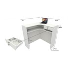 Balcão Caixa L Mdf (lojas  Valet  Mercados  Aviários)