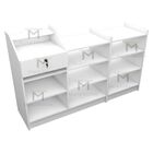Balcão Caixa Loja 100% Mdf M131.2021.b (expositor Duplo)