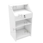 Balcao Caixa Loja M26.2020.b Mdf (comércio Geral, Loja) Cor:b