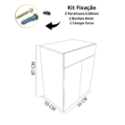Balcão Caixa Natural Em Mdf [f031]