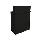 Balcão Caixa Preto Em Mdf