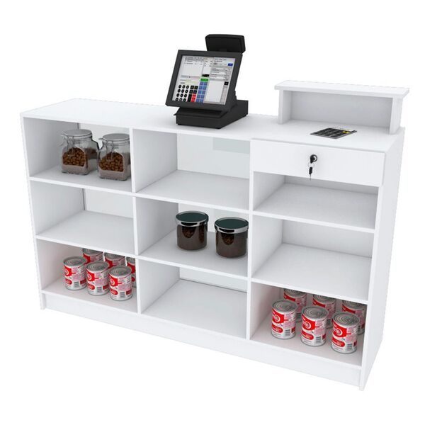 Balcão Caixa Reto Expositor Esquerdo M349.b