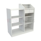 Balcão Caixa Vitrine (prateleira  Pet  Loja  Expositor  Atend