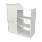 Balcão Caixa Vitrine (prateleira  Pet  Loja  Expositor  Atend