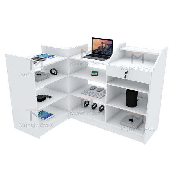 Balcão Caixa Vitrine Canto Reto M234.2021.b (caixa Direito)