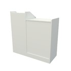 Balcão Caixa Vitrine Fechado Com Prateleiras 100% Mdf