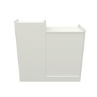 Balcão Caixa Vitrine Fechado Com Prateleiras 100% Mdf