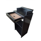 Balcão Caixa Vitrine Lojas E Comércios 100% Mdf Preto Desmont