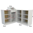 Balcão Caixa Vitrine M2 Fechado 100% Mdf Loja Pet