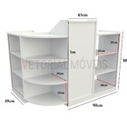 Balcão Caixa Vitrine Modular M1(pet  Expositor  Atendimento