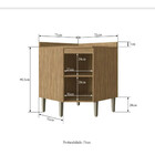 Balcão Canto 1 Porta Bélgica 3008 Casamia