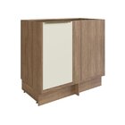 Balcão Canto Cozinha Viena Freijo Cinza Argila