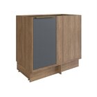 Balcão Canto Cozinha Viena Freijo Grafito