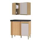 Balcão Canto E Armário Canto Damasco/off White - Fdecor