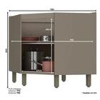 Balcão Canto Oblíquo 1 Porta 100% Mdf Sem Tampo Connect Duna/