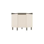 Balcão Canto Oblíquo 1 Porta Com Tampo 100% Mdf Aurora Espres