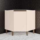 Balcão Canto Oblíquo 1 Porta Com Tampo 100% Mdf Aurora Espres