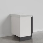 Balcão Canto Oblíquo Com Tampo Com Rodapé Puxador 150cm Ipane