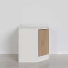 Balcão Canto Oblíquo Com Tampo E Rodapé Ipanema Cabecasa Made