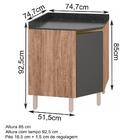 Balcao Canto Obliquo Em Mdf Kali Premium 12222x21 Nicioli