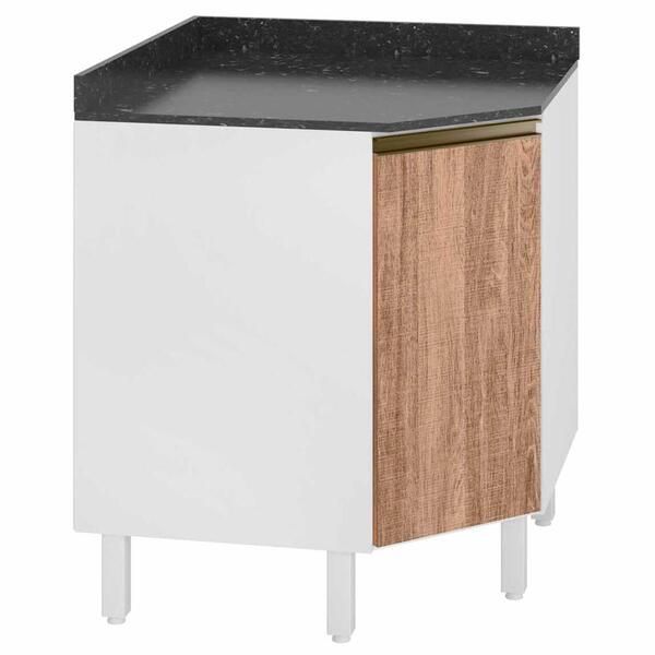 Balcao Canto Obliquo Em Mdf Kali Premium 12222x21 Nicioli