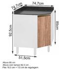 Balcao Canto Obliquo Em Mdf Kali Premium 12222x21 Nicioli