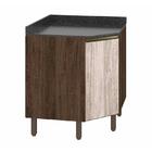 Balcão Canto Oblíquo Kali Premium Com Tampo Mdf 15mm - Nicioli