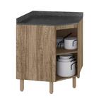 Balcão Canto Oblíquo Kali Premium Com Tampo Mdf 15mm - Nicioli