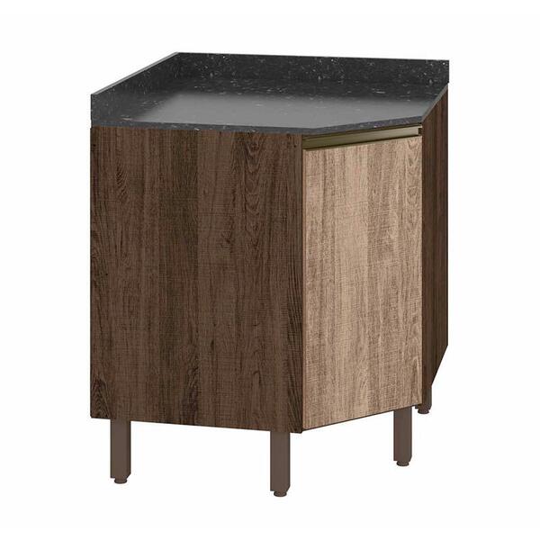 Balcão Canto Oblíquo Kali Premium Com Tampo Mdf 15mm - Nicioli