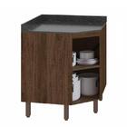 Balcão Canto Oblíquo Kali Premium Com Tampo Mdf 15mm - Nicioli