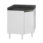 Balcão Canto Oblíquo Kali Premium Com Tampo Mdf 15mm - Nicioli