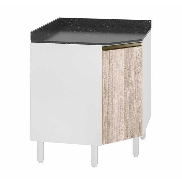 Balcão Canto Oblíquo Kali Premium Com Tampo Mdf 15mm - Nicioli